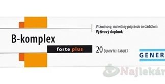 Generica B-komplex forte plus 20 šumivých tabliet