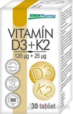 EDENPharma Vitamín D3 + K2 30 tabliet