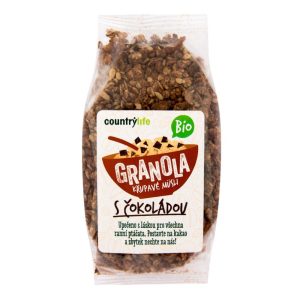 BIO Granola - Chrumkavé ovsené müsli - Country Life, kokos, 350g