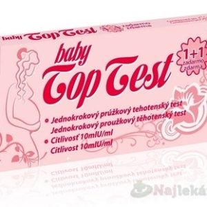 Baby Top Test tehotenský - prúžok (1+1 zadarmo), 2 ks