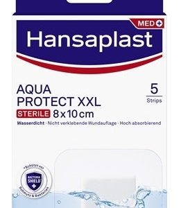 Hansaplast AQUAPROTECT XXL vodotesná náplasť (8x10 cm), 5ks