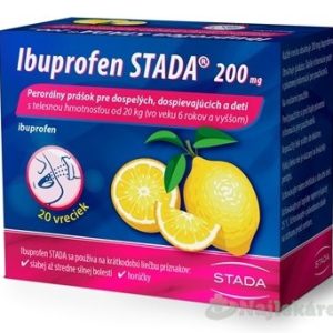 Ibuprofen STADA 200 mg na bolesť a horúčku 20 vrecúšok