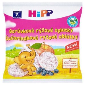Oblátky BIO detské ryžové čučoriedkové HIpp, 30g