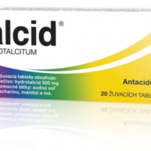 Talcid 500 mg na liečbu príznakov pálenia záhy 20 tbl